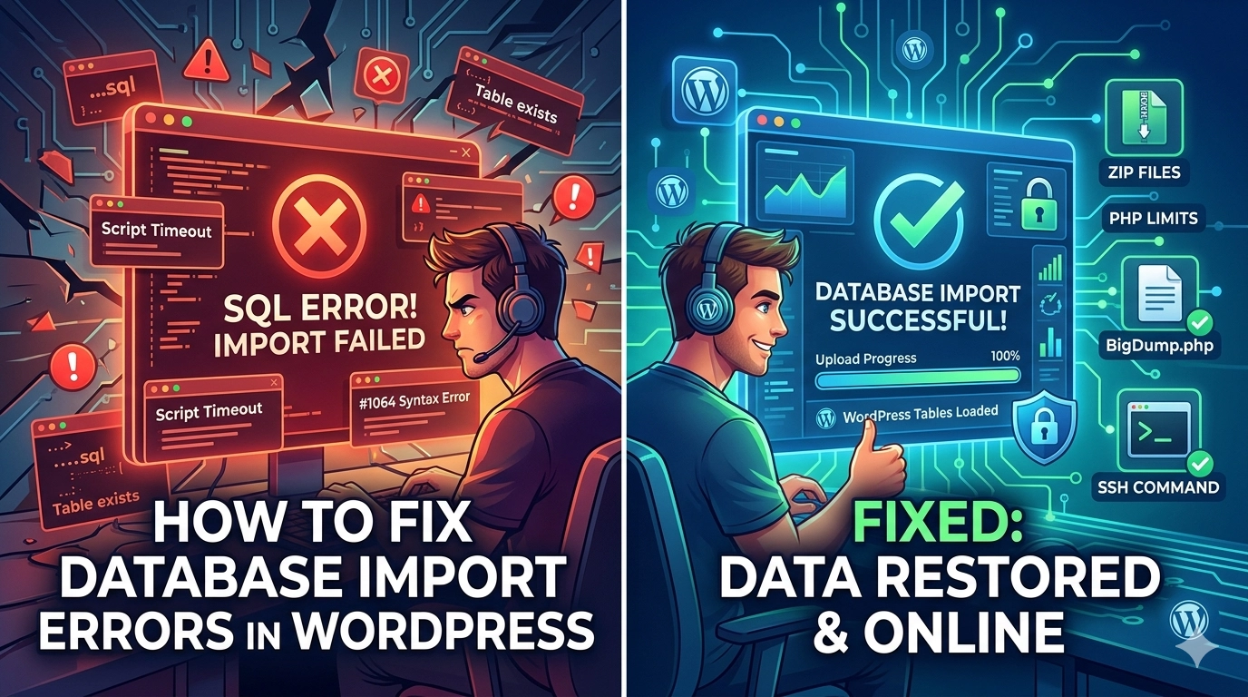 How to Fix Database Import Errors in WordPress