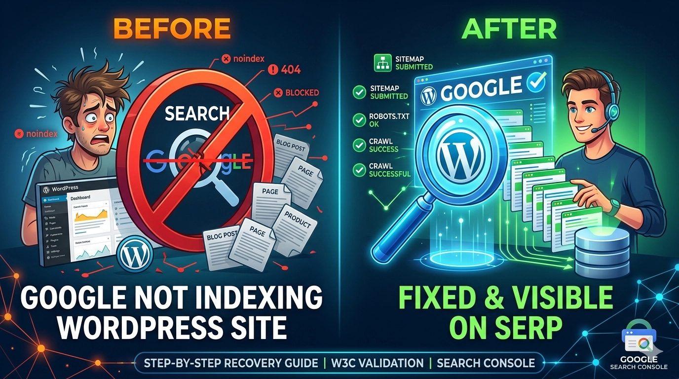 How to Fix Google Not Indexing WordPress Site