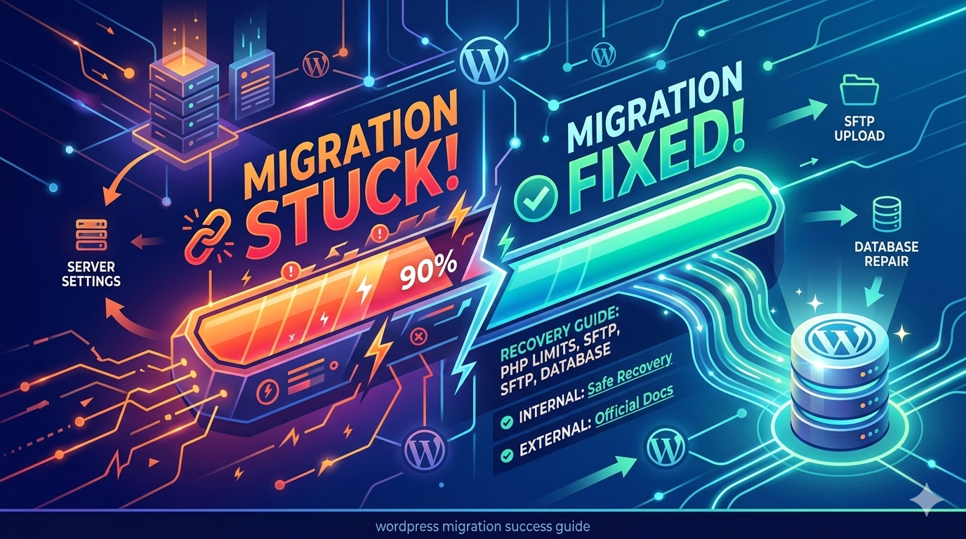 How to Fix WordPress Migration Stuck or Failed