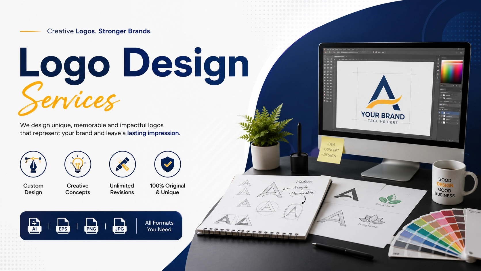 Logo Design Services: Crafting Memorable Brand Identities